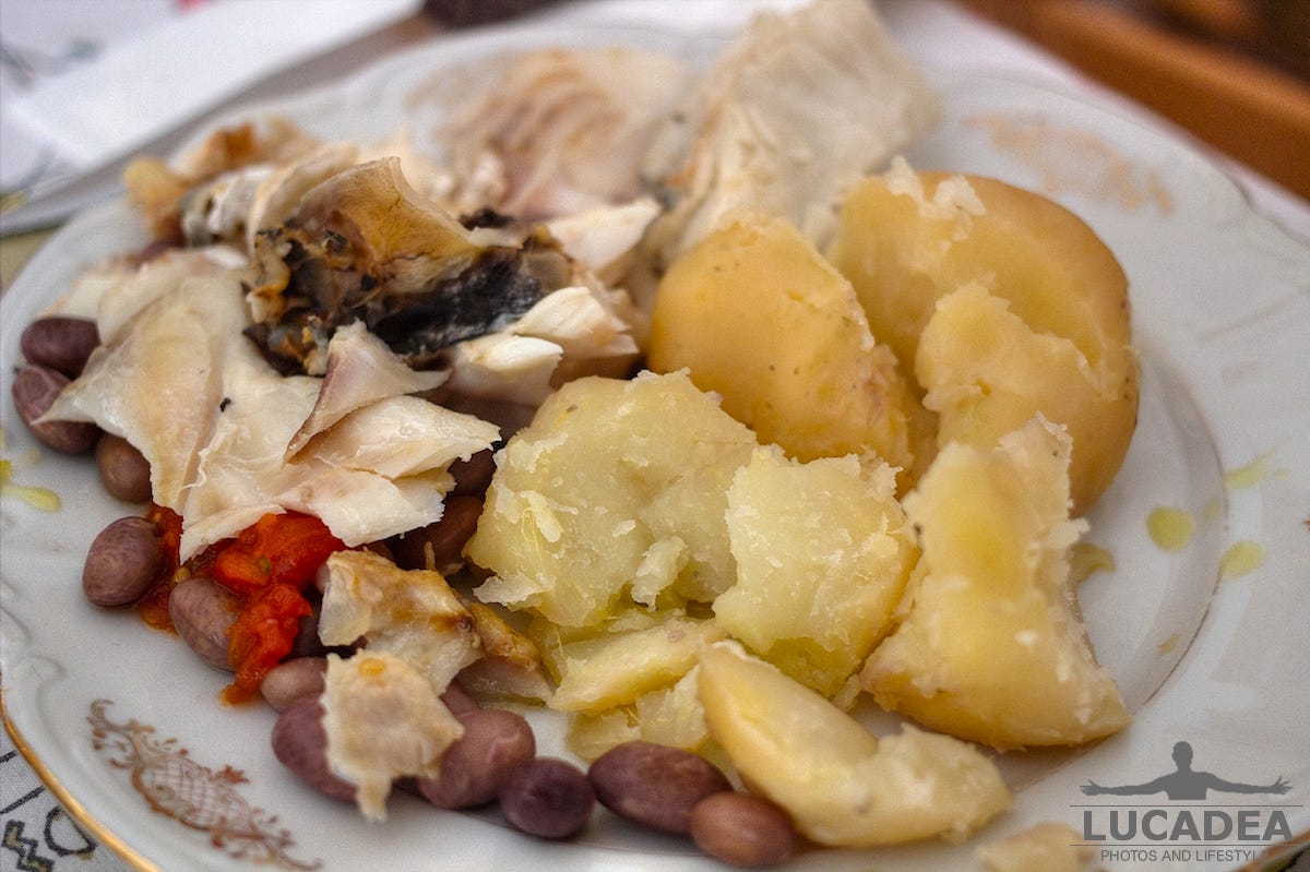 Un bel piatto di stoccafisso con patate