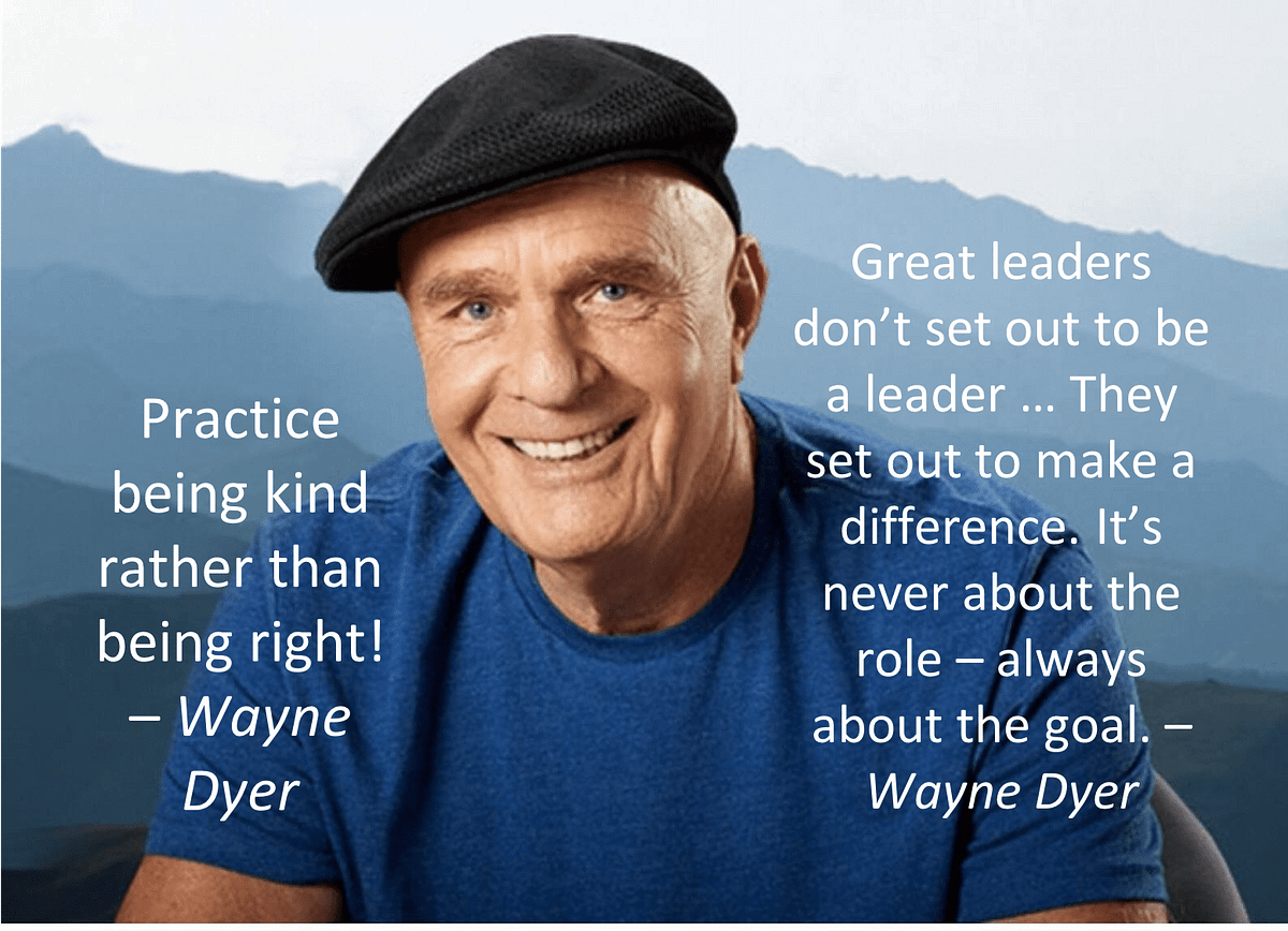 Dr. Wayne W. Dyer Inspiration for the Leader in All of Us by Mathias