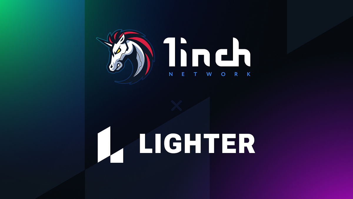 1inch partners with Lighter.xyz. The partnership is set to bring about… |  by 1inch | 1inch Network | Medium