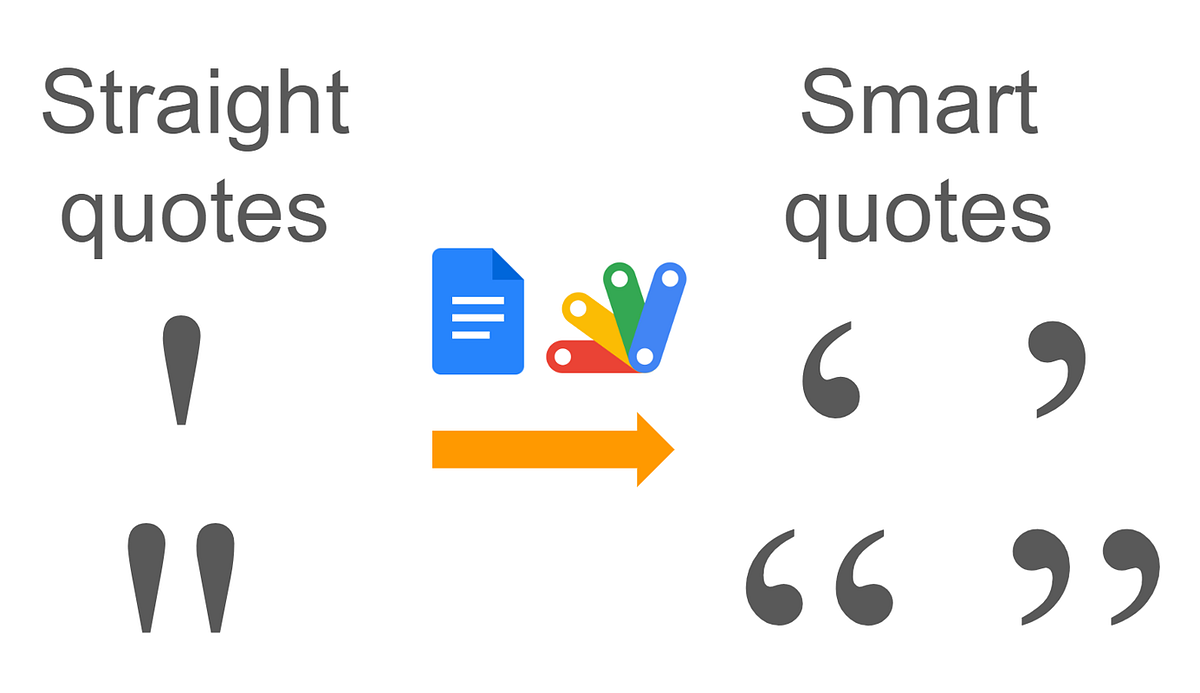 Automating Straight to Smart Quote Conversion in Google Docs | by Kanshi Tanaike | Google Cloud – Community | Jun, 2025 Automating Straight to Smart Quote Conversion in Google Docs | by Kanshi Tanaike | Google Cloud – Community | Jun, 2025