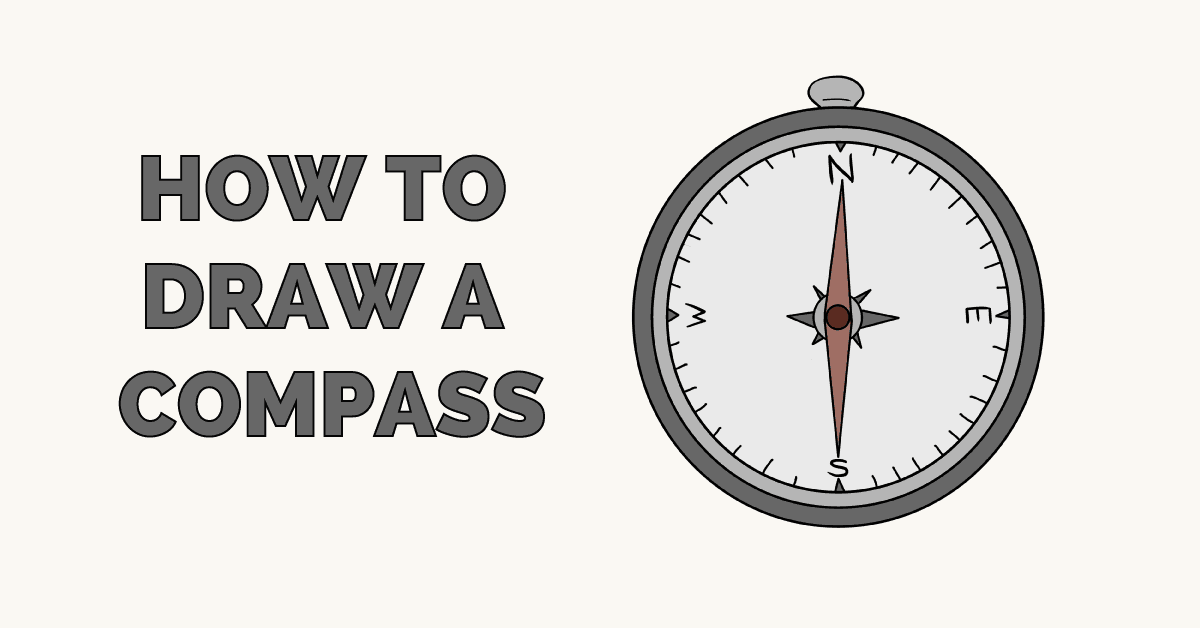 How to Draw a Compass, by Easy Drawing Guides