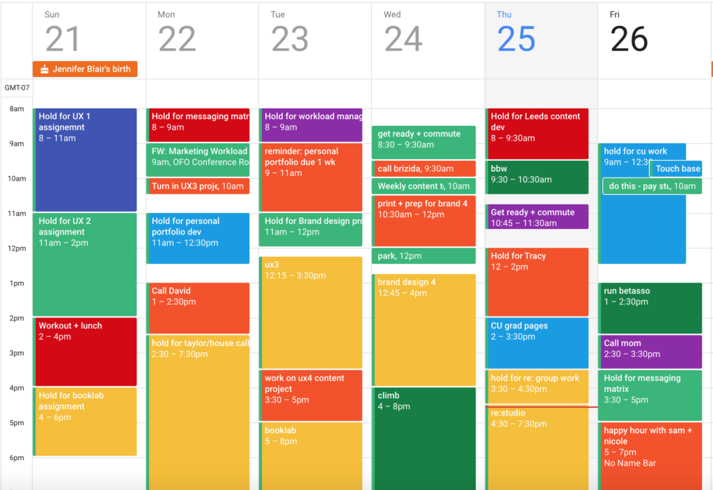 Color Code Your Calendar, Already | by Dan Silvestre | Forge