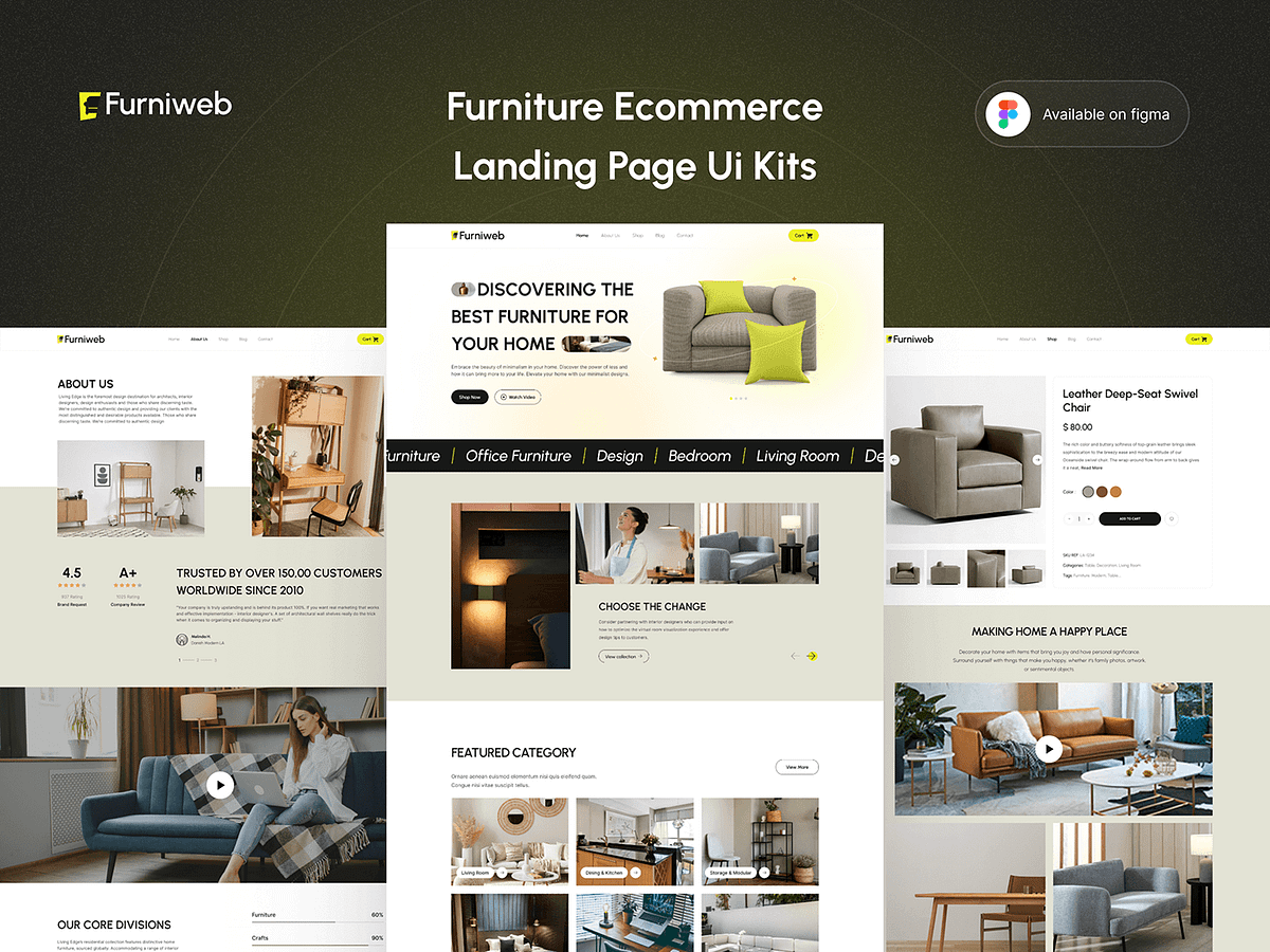 Furniture Landing Page UI Design Opedia Studio Medium