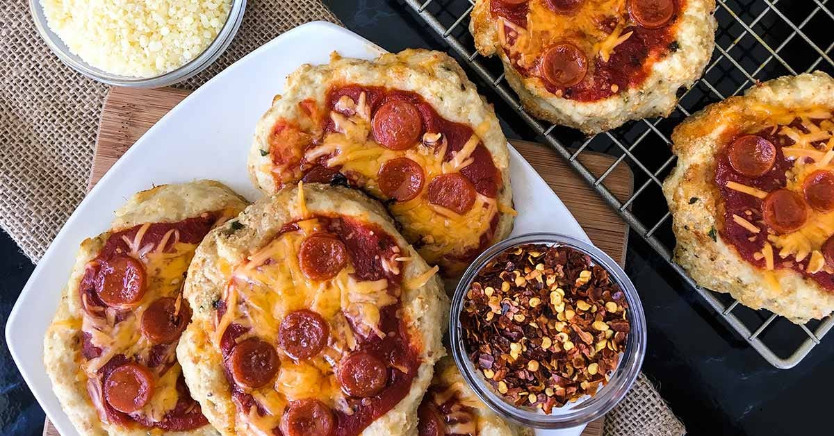 Cheesy Pepperoni Mini Protein Pizzas by Cait Robertson Avatar