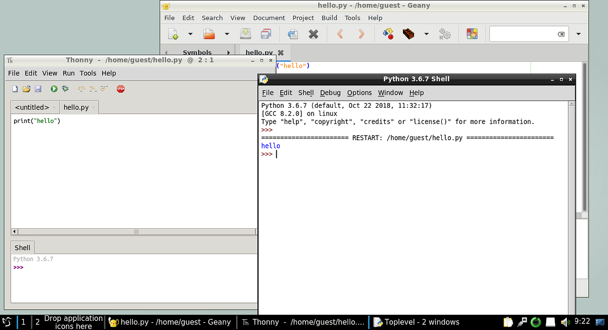 3 Excellent Python IDEs for Beginners — Thonny, Geany and Idle | by ...