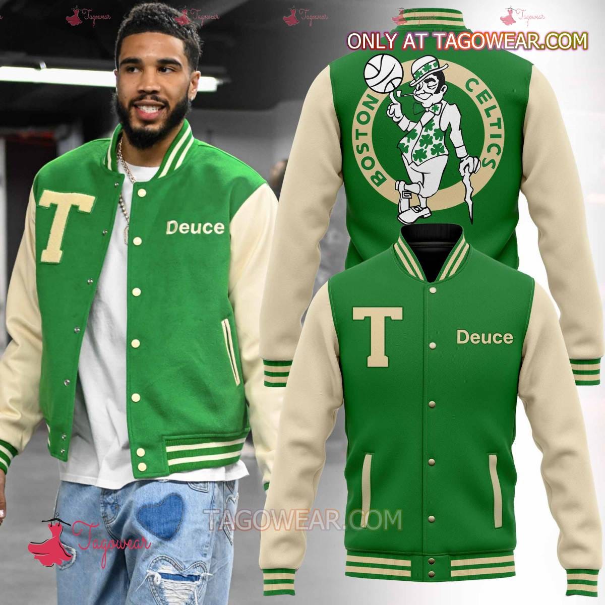 Boston Limited Edition All Leather Varsity Jacket