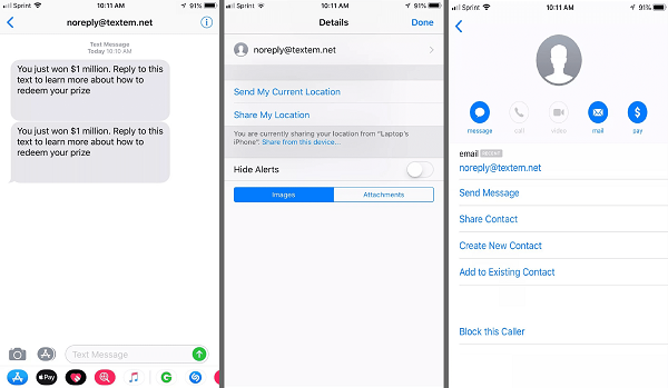 Blocked message prank deals