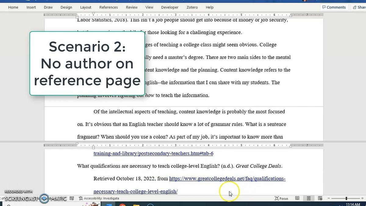 How To In Text Cite A Website