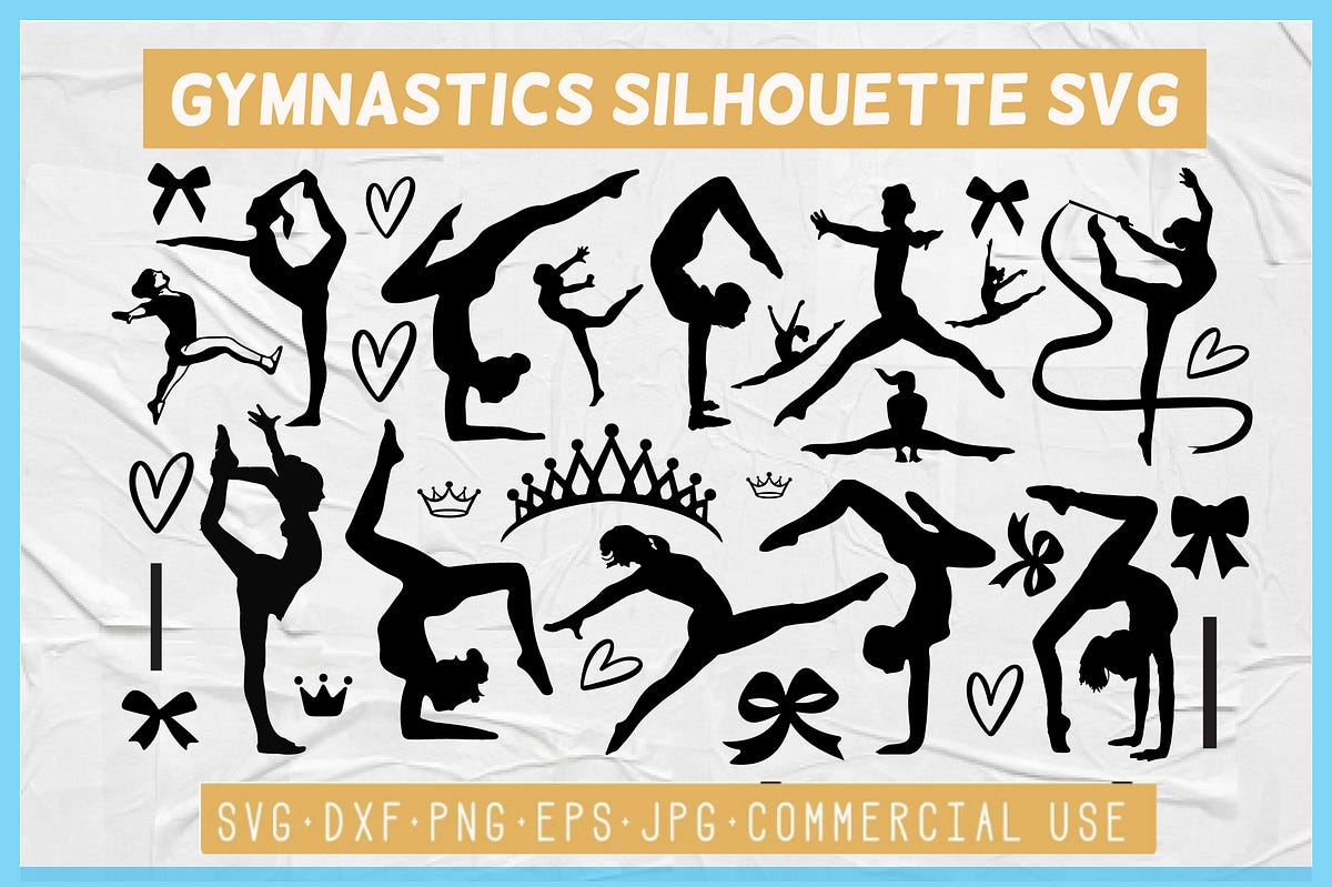 Gymnastics Silhouette SVG, Gymnast SVG. Free | by Nebulacrafter | Sep ...