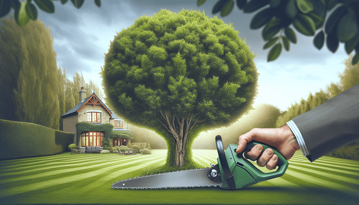 How Do I Get Rid Of Small Trees Next To My House? by Darren dyer