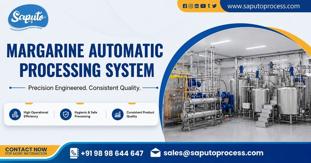 Margarine Automatic Processing System in Tamil Nadu