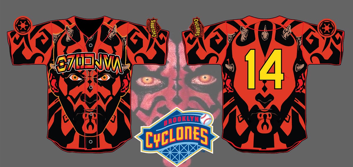 Brooklyn cyclones game jersey size medium