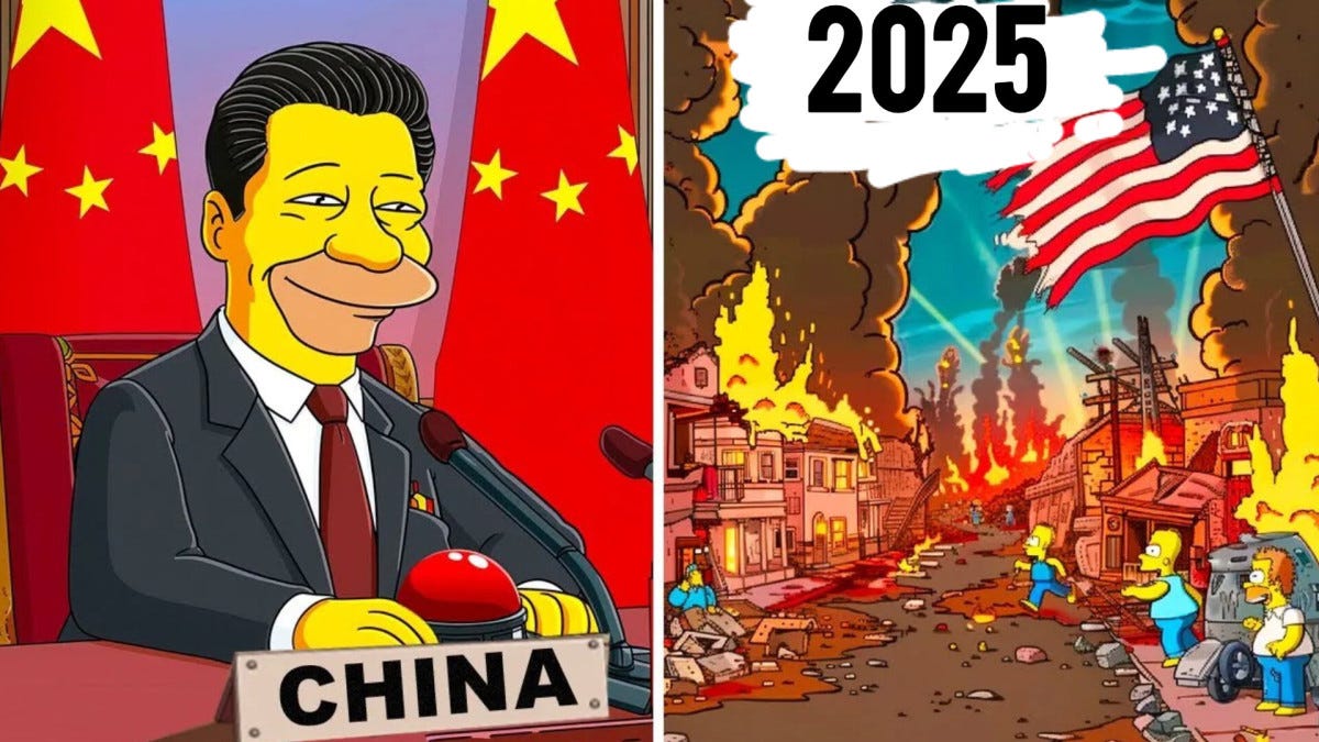Future events for 2025 that The Simpsons humorously “Predicted,” by