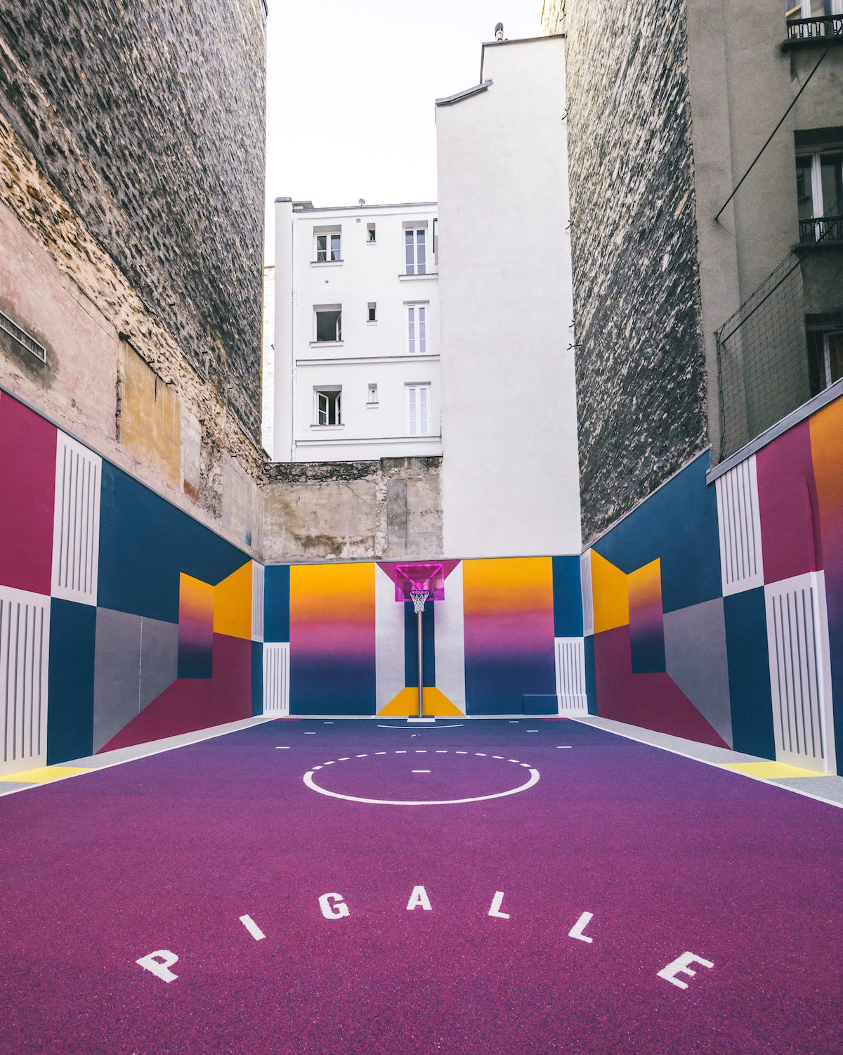 Basketball court turned into street art | by Stephan van Kuyk | Azucar |  Medium