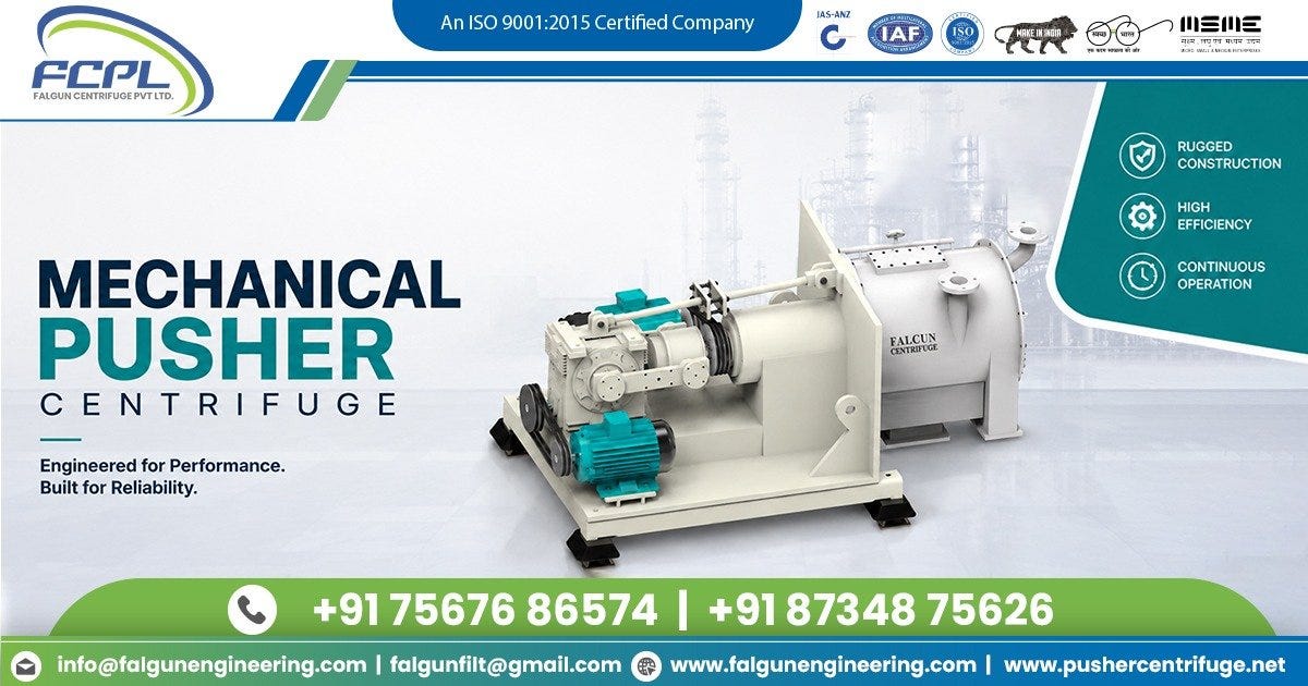 Manufacturer of Continuous Solid Liquid Separation Centrifuge