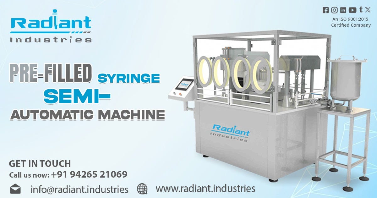 Pre-Filled Syringe Semi-Automatic Machine in Saudi Arabia