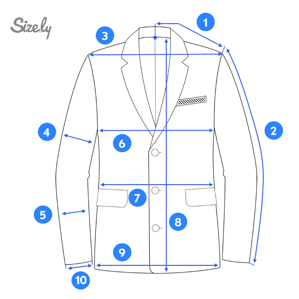 How To Measure A Blazer Jacket. A blazer jacket is one of those items… | by  Sizely | Medium