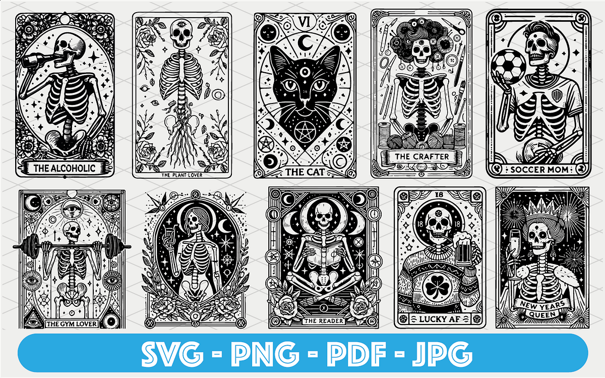 Funny Tarot Cards Clipart PNG SVG, #10 Free | by Novanook | Sep, 2024 ...