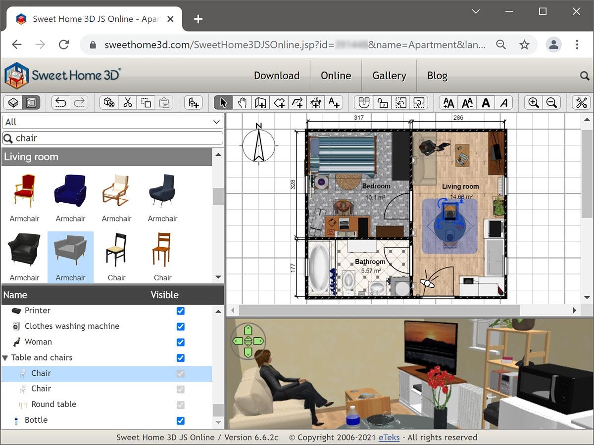 Draw House and Plan Furnitures web with Open Source by Nicola Landro Medium