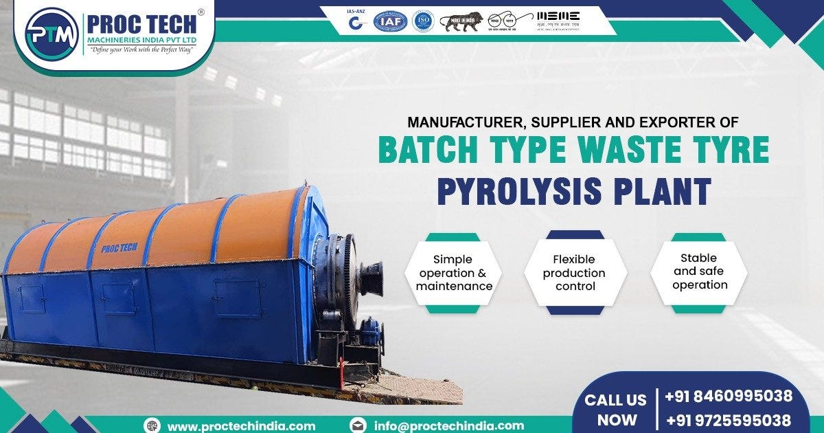 Batch Type Waste Tyre Pyrolysis Plant in Nigeria