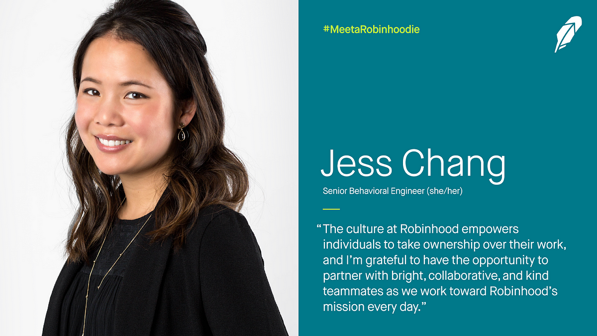 Meet a Robinhoodie: Jess Chang. Welcome to our series “Meet a… | by ...