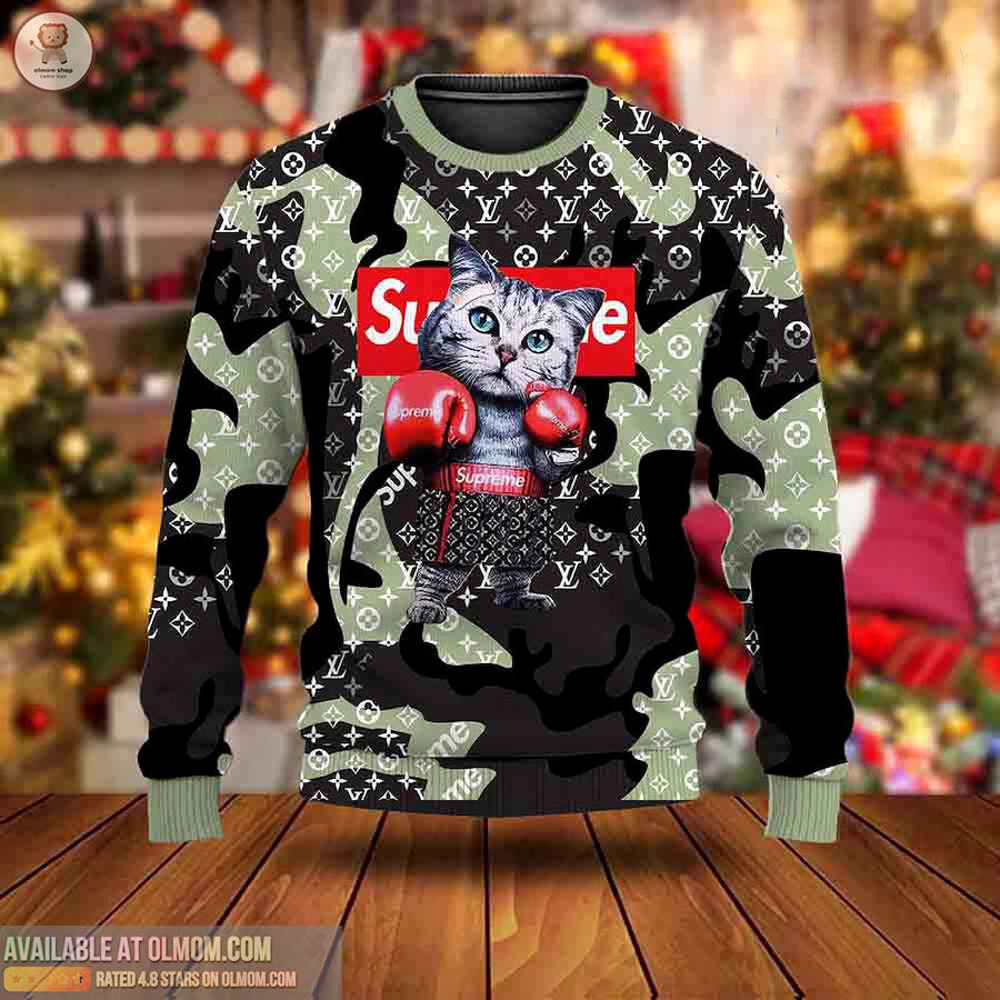 Louis Vuitton Luxury Brand Ugly Sweater Gift Outfit For Men Women