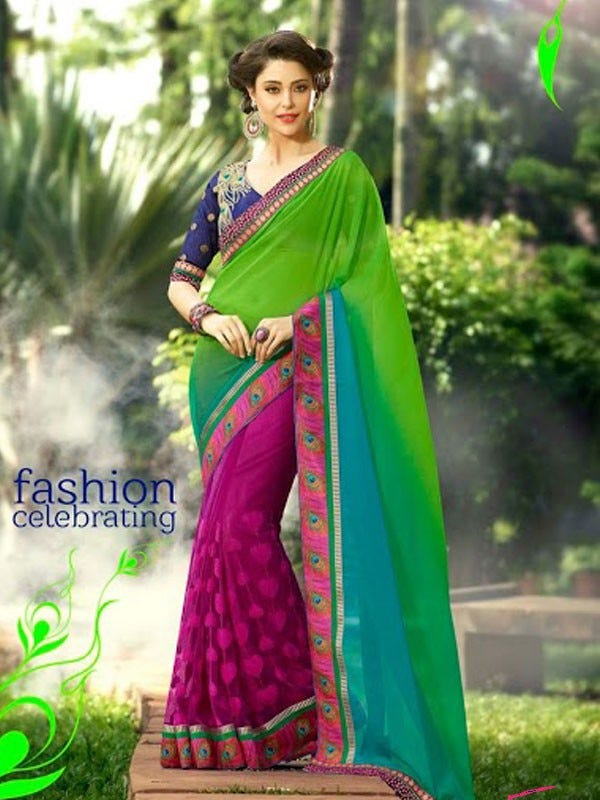 Simple ways to wear party wear sarees to look slimmer, by rakeshsain