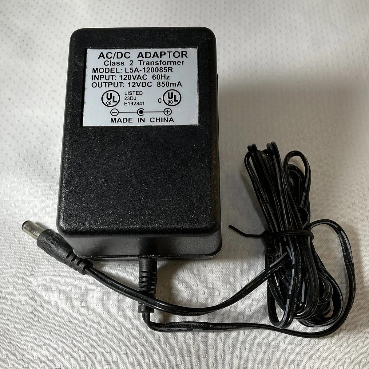 *Brand NEW*Output: 12VDC 850mA AC/DC Adaptor Class 2 Transformer Model ...