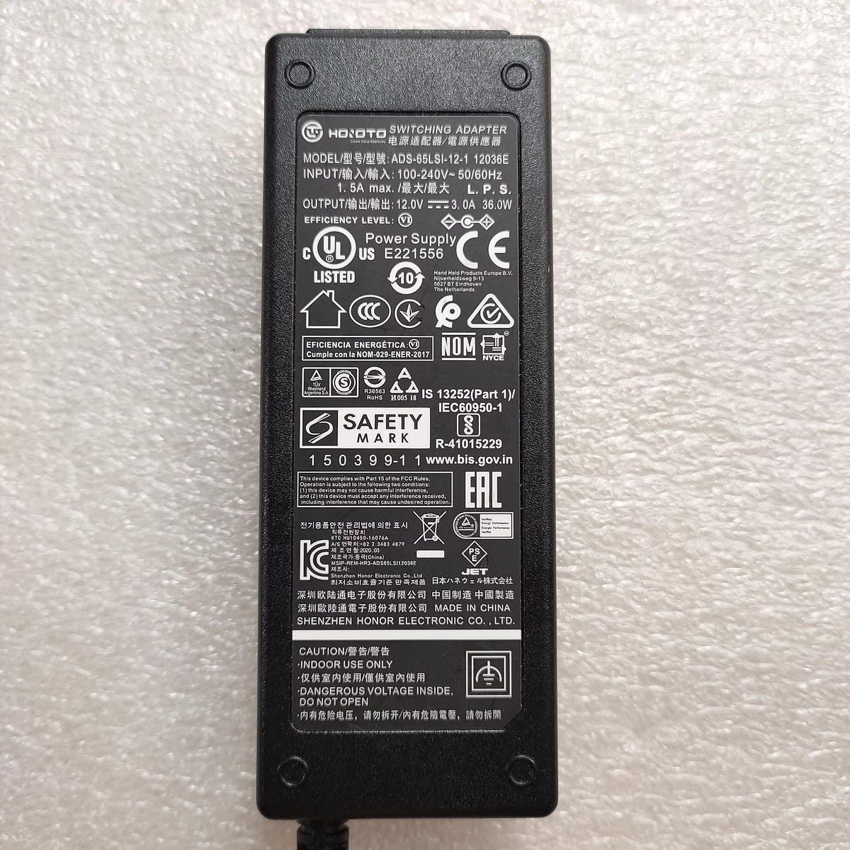 TOP CHARGEUR * Voedingsadapter AC Adapter Netadapter Oplader 12V voor Vervangende HOIOTO ADS 40NP 12 1 12036E
