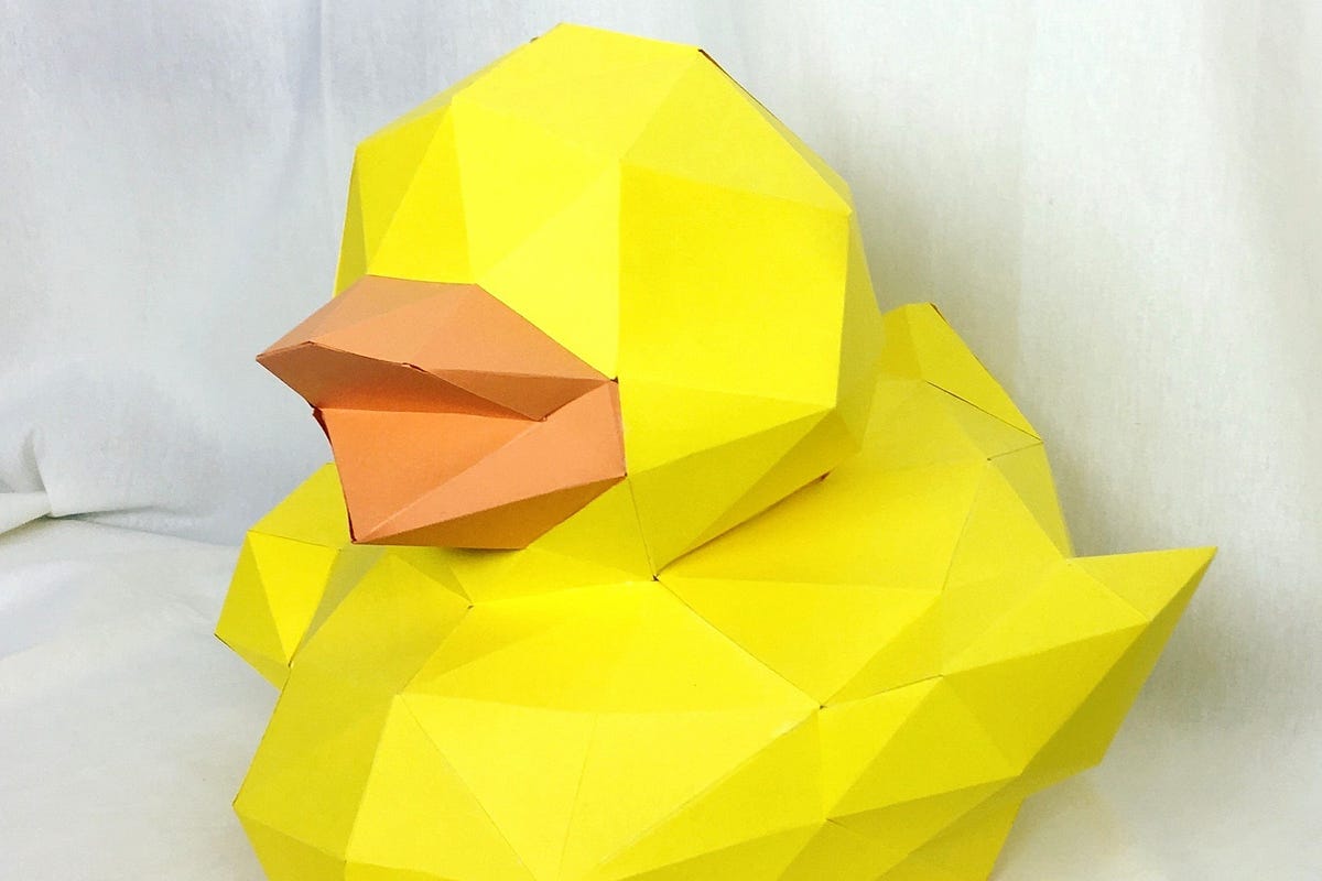 Rubber Duck Paper Sculpture (Objects 3D SVG Crafts) | by Bytebelle ...