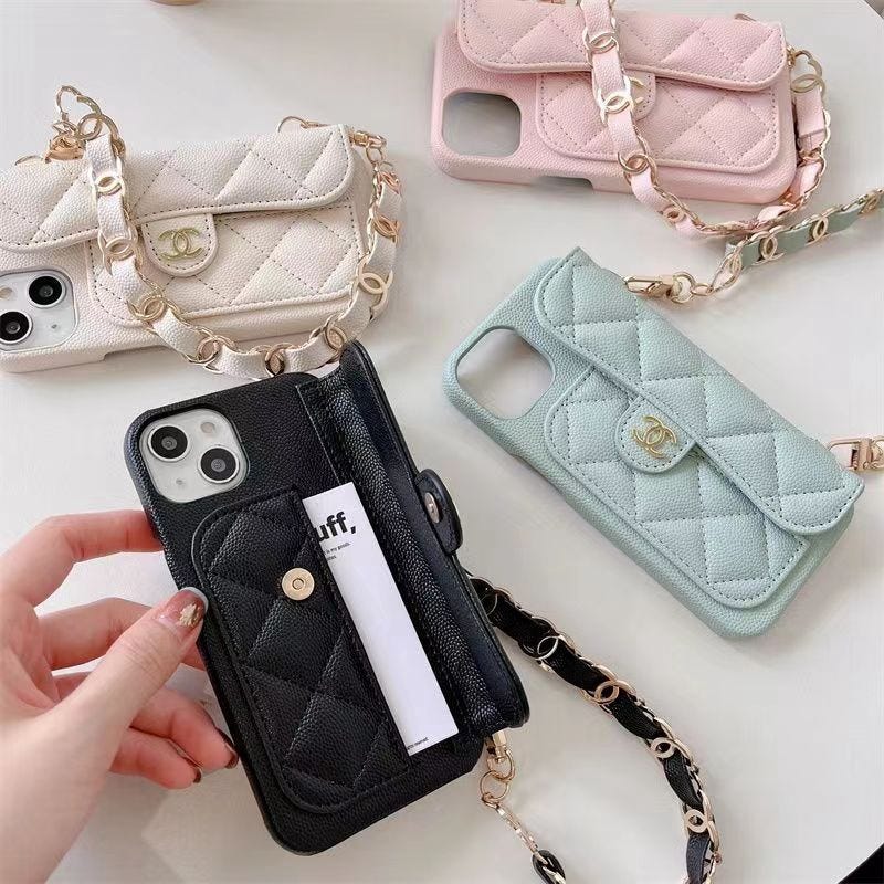 chanel iphone purse case