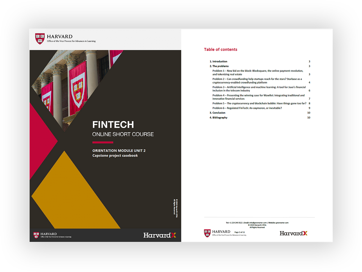 Harvard Fintech Online course lists Blocksquare in its Capstone project