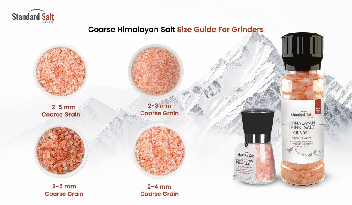 Himalayan Pink Salt For Grinder: How to Choose the Right Size