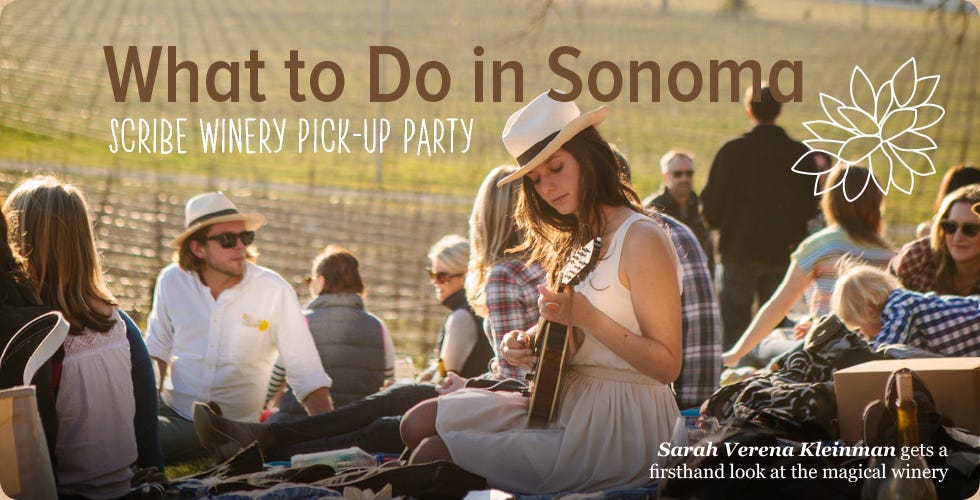 Image of: What to Do in Sonoma: Scribe Winery Pick-up Party — The Bold Italic — San Francisco