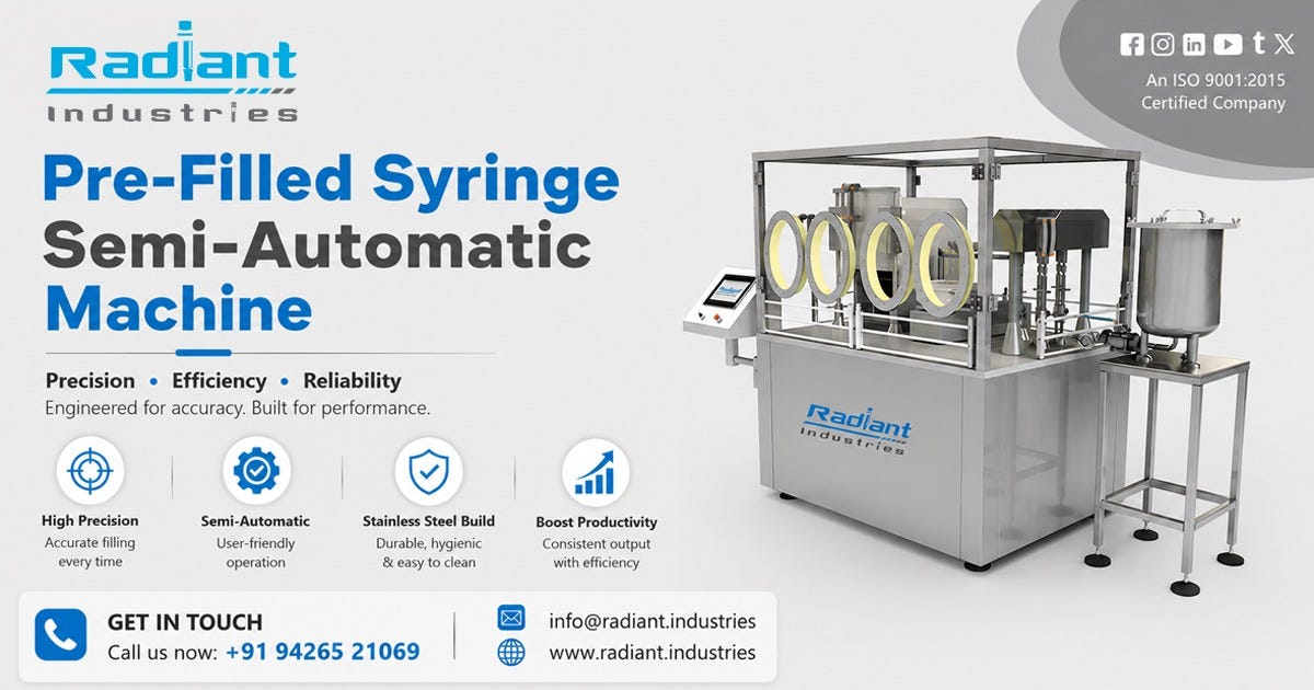 Pre-Filled Syringe Semi-Automatic Machine in Brazil