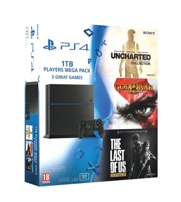 New 1TB PS4 Players Mega Pack Bundle Includes 'Uncharted,' 'God of War,' &  'The Last of Us' | by Sohrab Osati | Sony Reconsidered