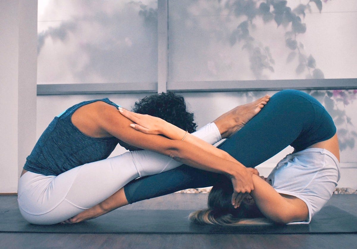 TOP 3 YOGA POSES FOR TWO THAT WILL HELP YOU FREE YOURSELVES FROM STRESS, by  Yoga Poses For Two