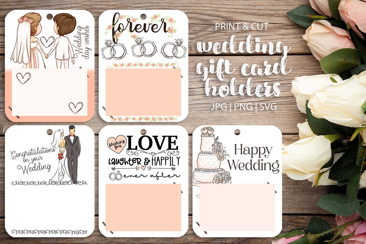 Wedding Blush Gift Card Holders Free | by Isabella Marie | Apr, 2024 ...