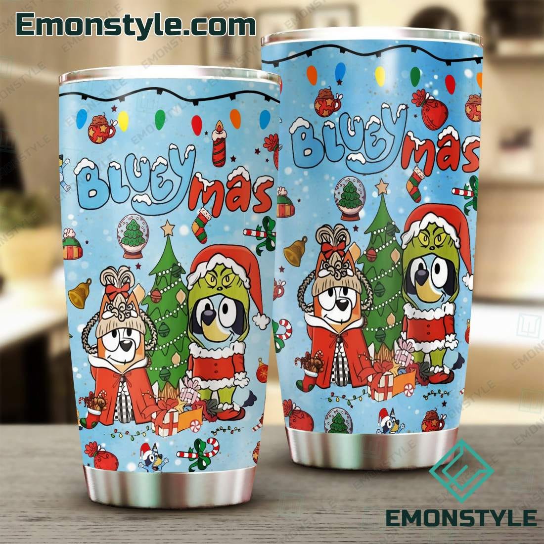 Bluey Christmas Blueymas Tumbler. The “Bluey Christmas Blueymas Tumbler”…, by Kantprint, Nov, 2023