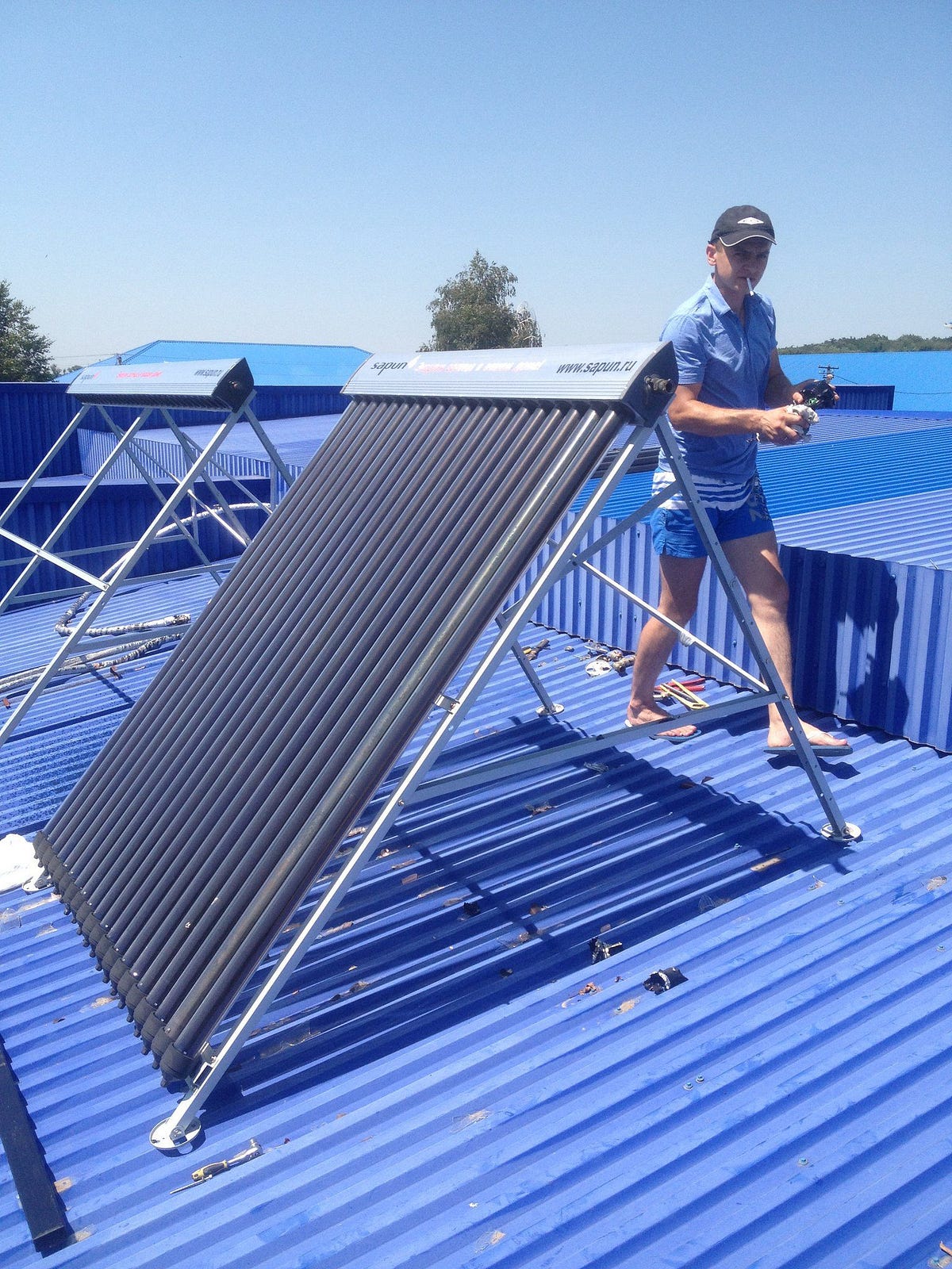 How can I prevent freeze damage to my solar water heater during the