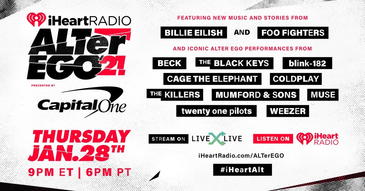 iHeartMedia Announces Lineup For The Virtual 2021 “iHeartRadio ALTer