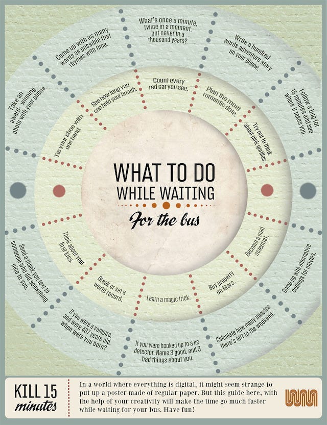Image of: Stuff to Do While Waiting for the Bus