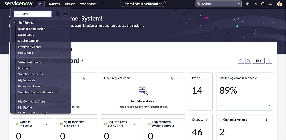 THE SERVICENOW INTERFACE. Walking through the UI | by Saaniya Chugh ...