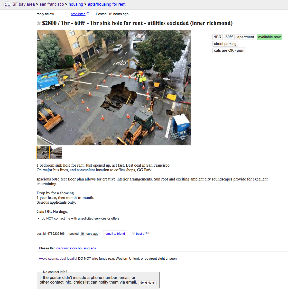 SF Rent Is Officially a Sinkhole Now