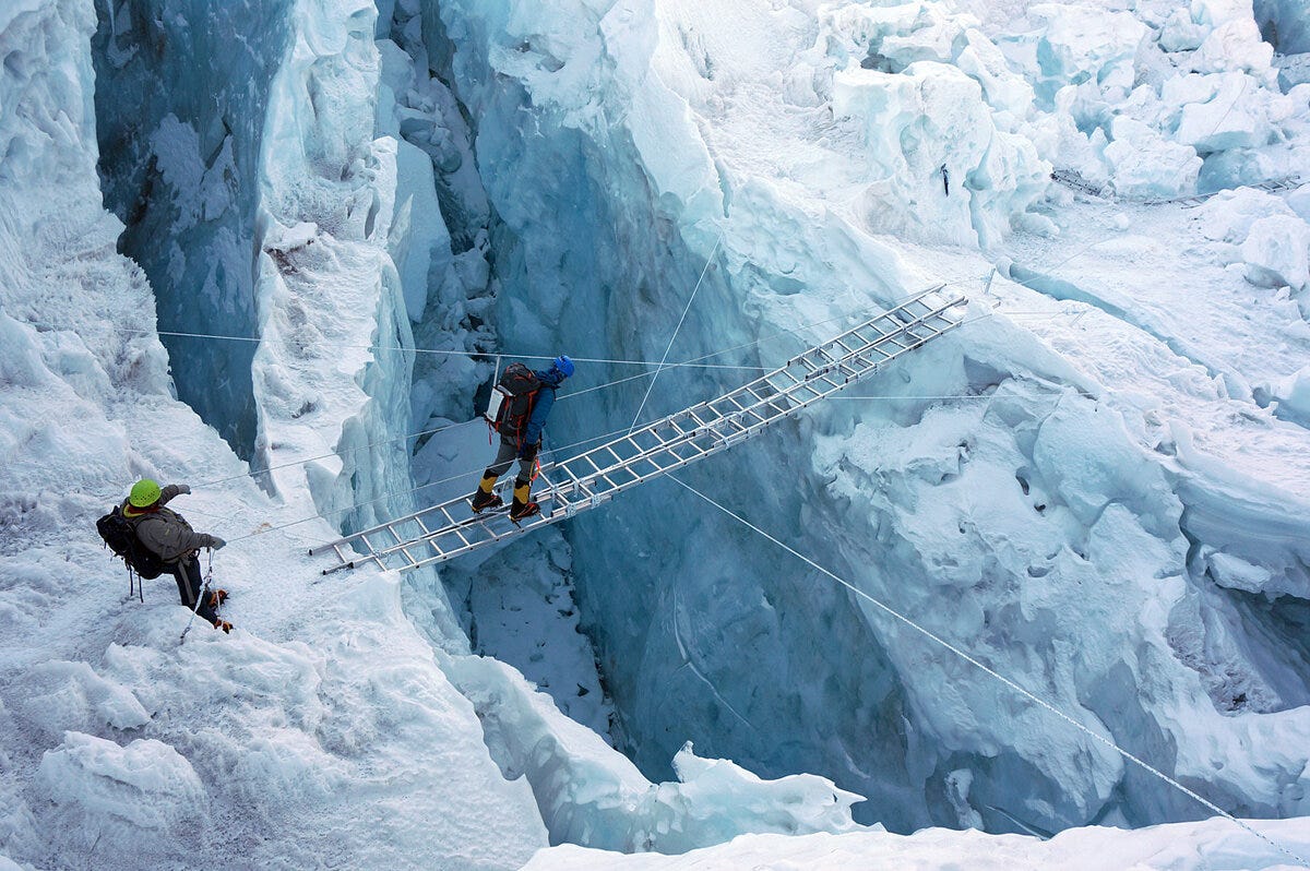 Image: Kumbu Icefall from Himalayan Trekkers