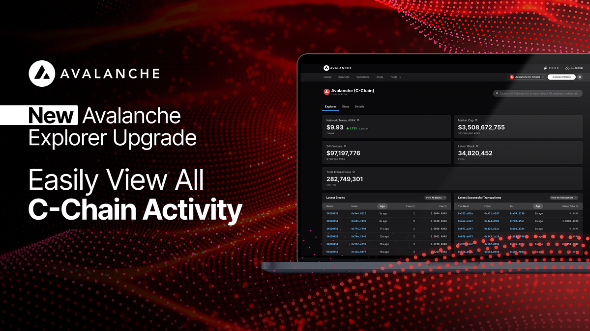 Lanzamiento del nuevo Explorador de Avalanche CChain by AVA Labs