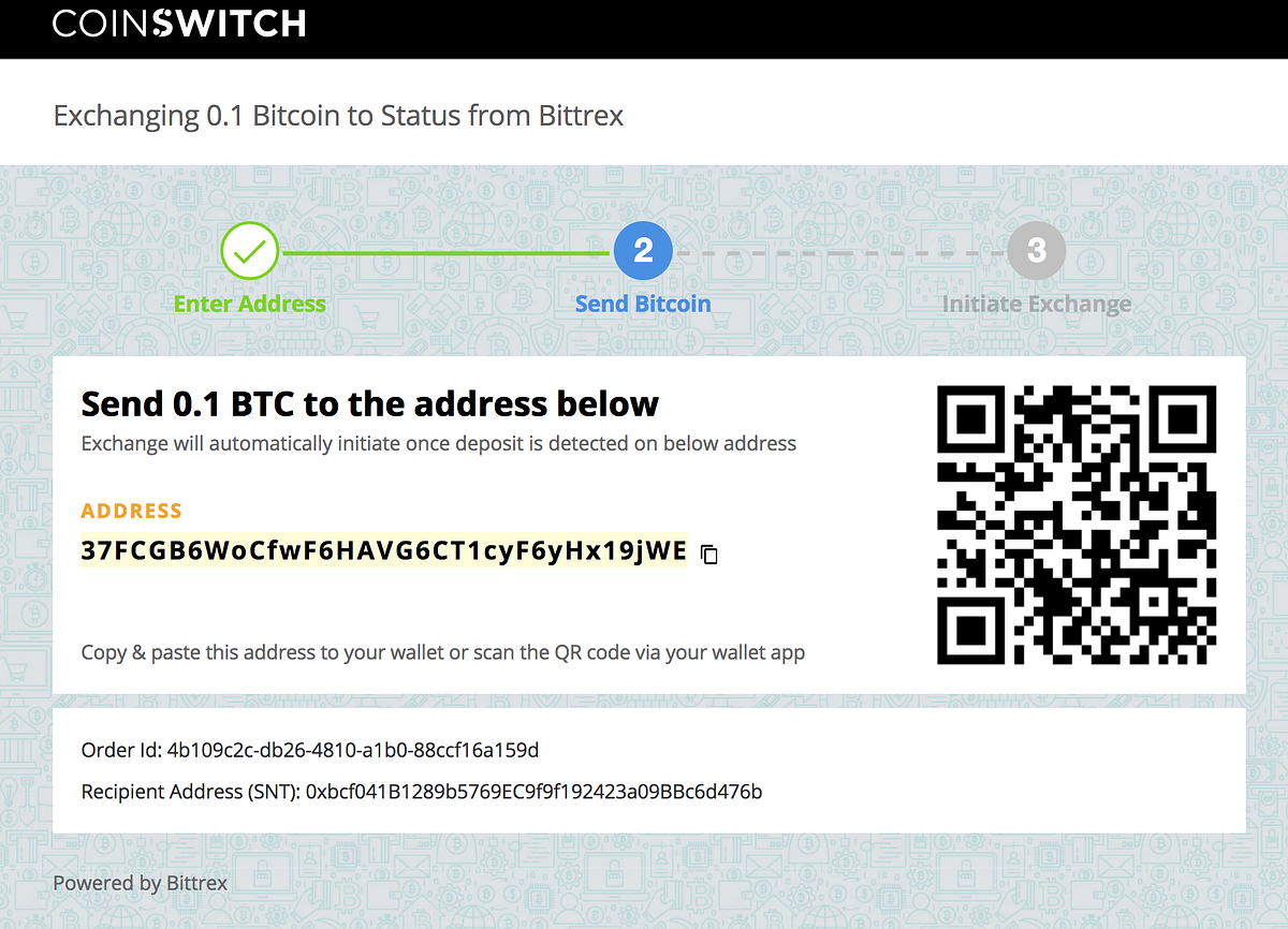 How to buy Status (SNT) on CoinSwitch | by CoinSwitch | CoinSwitch | Medium