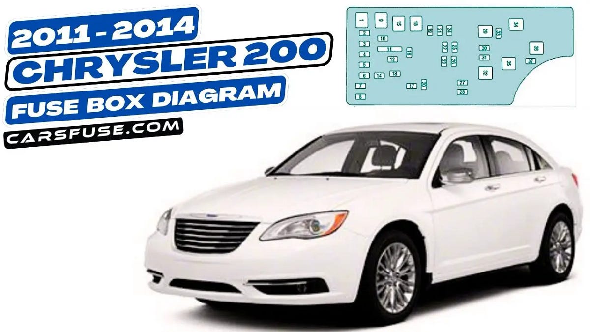 20112014 Chrysler 200 fuse box diagram (Mk1) by Cars Fuse Feb