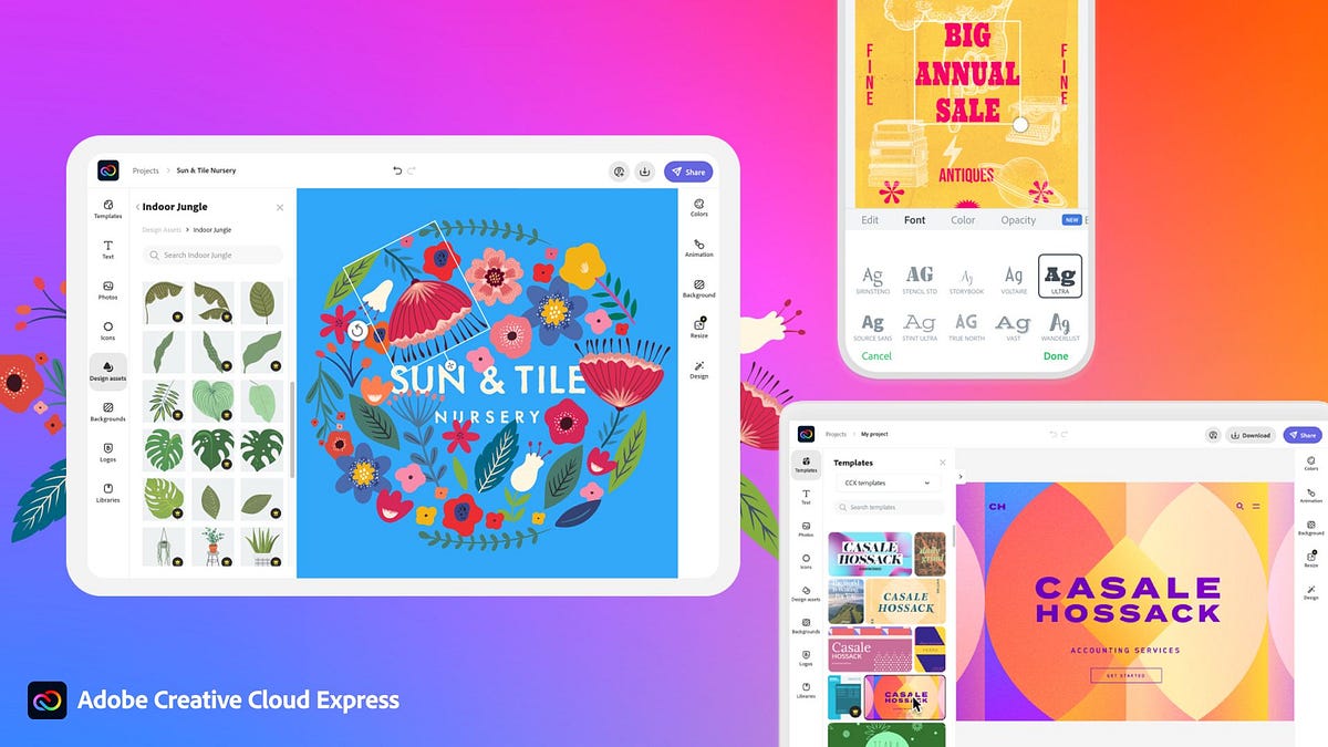不是學設計也能上手的Adobe Creative Cloud Express — 社群經營、電商行銷適用！ (前Adobe Spark) | by  林育正Riven | Medium
