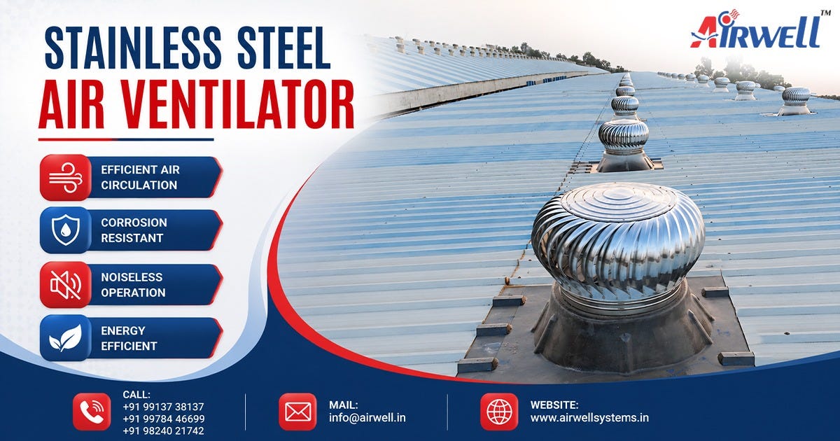 Stainless Steel Air Ventilator in Sagar